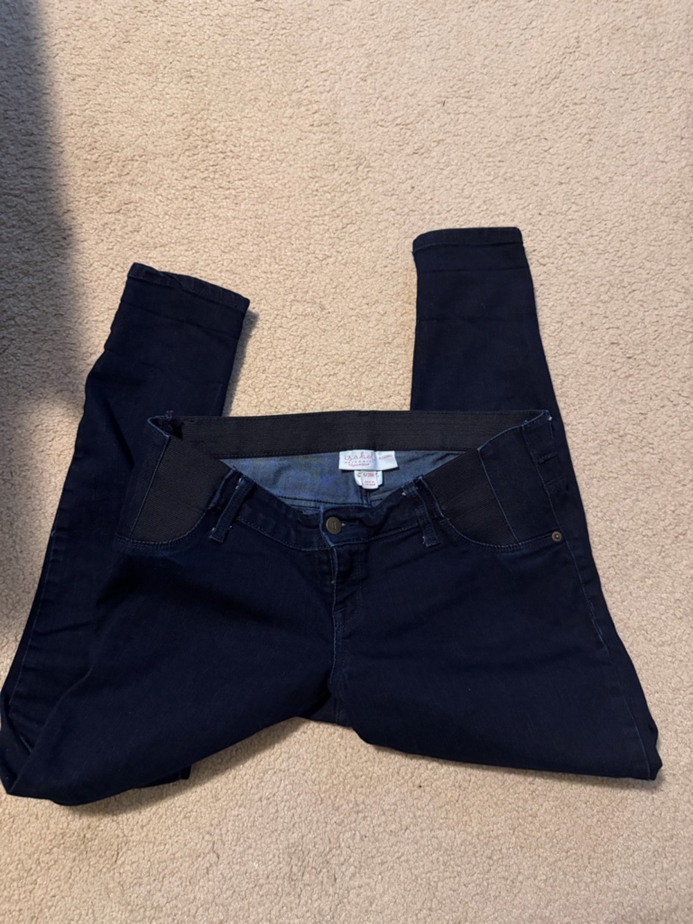 Maternity jeggings dark wash